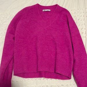 super cute pink zara sweater!!